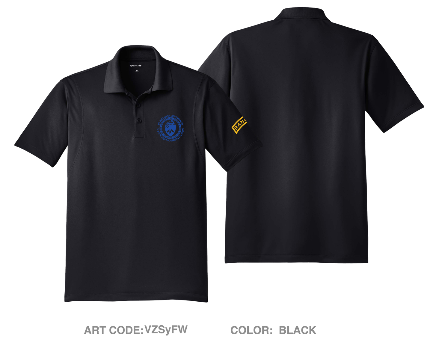 2 BN, 30th IN Fundraising Collection Hi-Tech Performance Men's SS Polo - VZSyFW