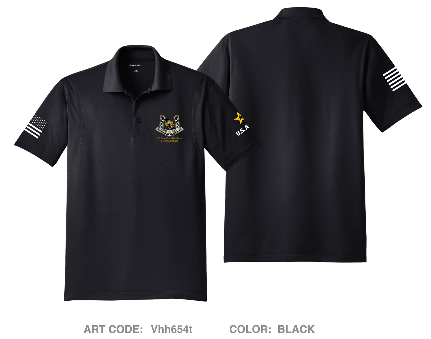 CENCAL Army Recruiting BN Hi-Tech Performance Men's SS Polo - Vhh654