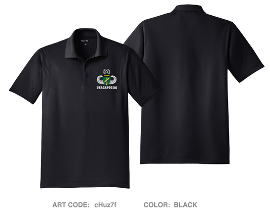 USACAPOC(A) Air Division Hi-Tech Performance Men's SS Polo - cHuz7f
