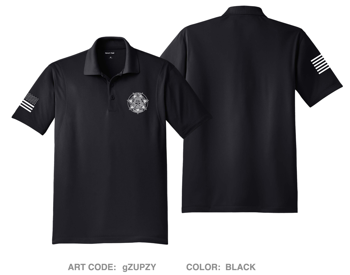 Gadsden Police Hi-Tech Performance Men's SS Polo - gZUPZY