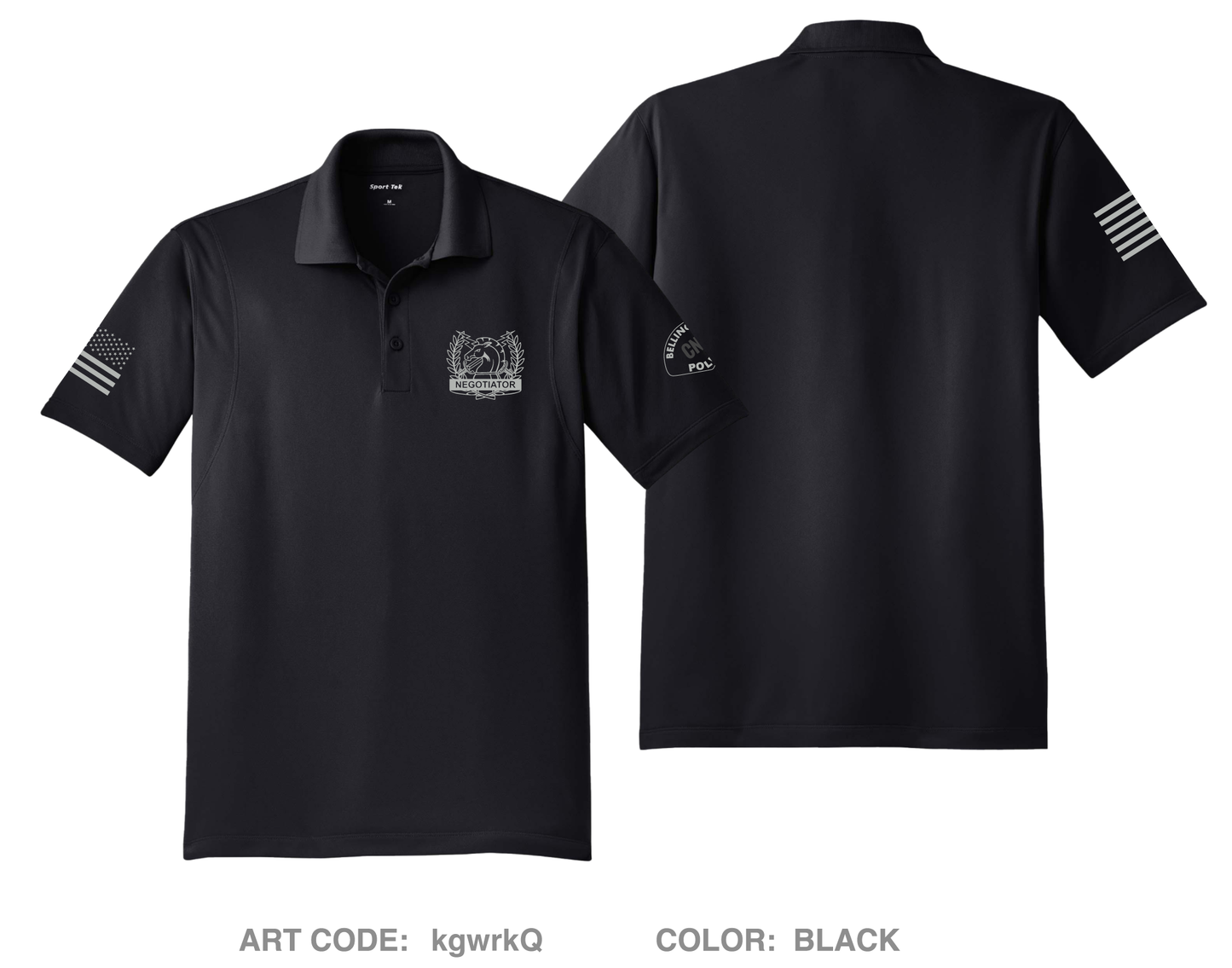 Bellingham Police CNT Hi-Tech Performance Men's SS Polo - kgwrkQ