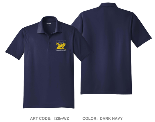 California Military Department Hi-Tech Performance Men's SS Polo - fZ8wWZ