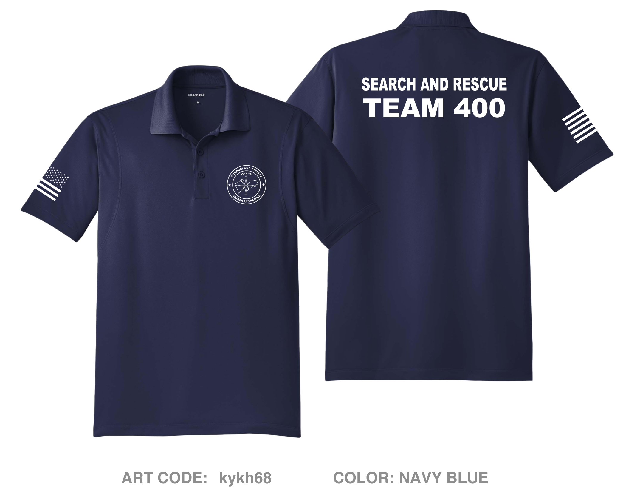 CUMBERLAND COUNTY SEARCH AND RESCUE Hi-Tech Performance Men's SS Polo ...