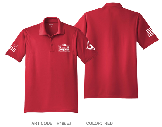 46th Engineers Hi-Tech Performance Men's SS Polo - R49uEa