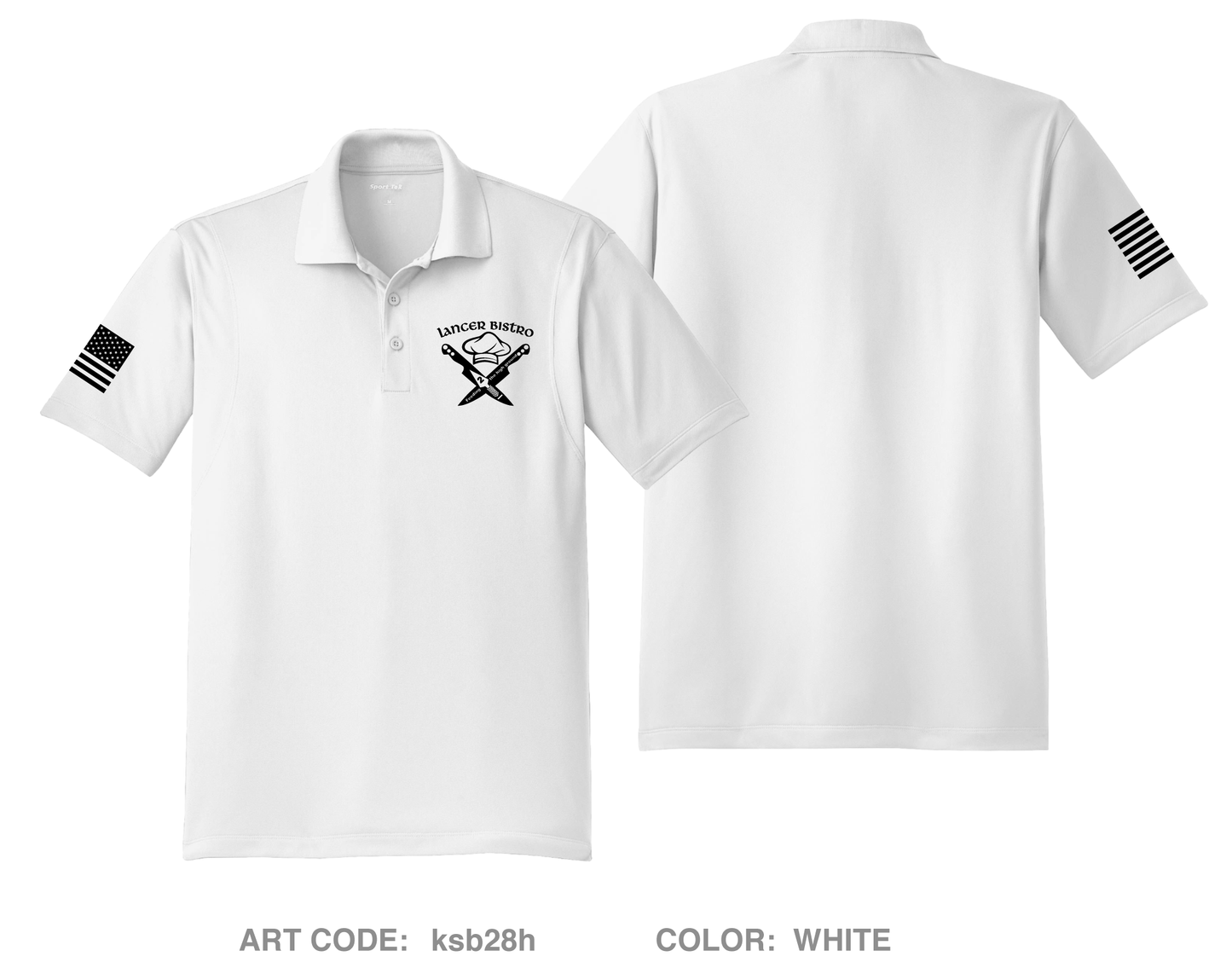 Lancer Bistro Hi-Tech Performance Men's SS Polo - ksb28h