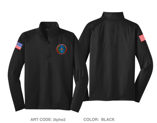 Fort Cavazos Directorate of Emergency Services Hi-Tech Performance Quarter-Zip Fleece Jacket - 3tphe2