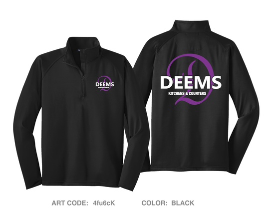 Deems Kitchen and Counters Hi-Tech Performance Quarter-Zip Fleece Jacket - 4fu6cK