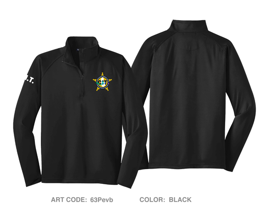 Baldwin County Sheriff’s Office Crisis Intervention Team Hi-Tech Performance Quarter-Zip Fleece Jacket - 63Pevb