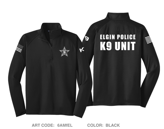 Elgin K9 Unit Hi-Tech Performance Quarter-Zip Fleece Jacket - 6AMfEL
