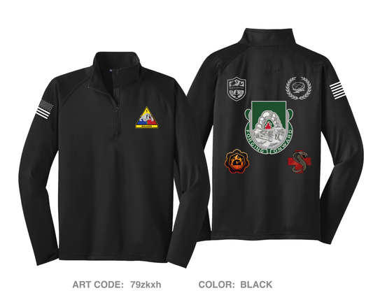 123rd BSB Hi-Tech Performance Quarter-Zip Fleece Jacket - 79zkxh