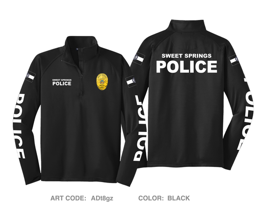 Sweet Springs Police Hi-Tech Performance Quarter-Zip Fleece Jacket - ADt8gz