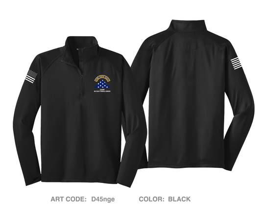 Colorado ARNG Military Funeral Honors Hi-Tech Performance Quarter-Zip Fleece Jacket - D45nge