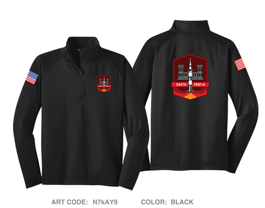 334th FEST-A Store 1 Hi-Tech Performance Quarter-Zip Fleece Jacket - N7kAY9