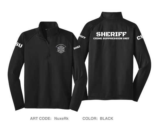 DCSO Crime Suppression Unit Store 1 Hi-Tech Performance Quarter-Zip Fleece Jacket - NuxeRk
