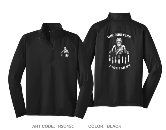 HHC MORTARS 4-70th AR BN Hi-Tech Performance Quarter-Zip Fleece Jacket - R2Q4Sc