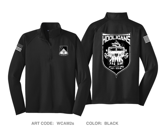 D Co 1-125 IN Hi-Tech Performance Quarter-Zip Fleece Jacket - WCAM2s
