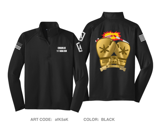 Charlie BTRY, 1-7 ADA Hi-Tech Performance Quarter-Zip Fleece Jacket - afK5aK