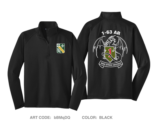 1-63 AR BN Hi-Tech Performance Quarter-Zip Fleece Jacket - bBMqDQ