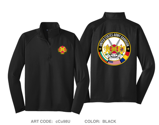 USAG-BS Hi-Tech Performance Quarter-Zip Fleece Jacket - cCu98U