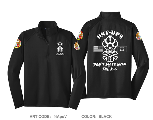 OST-DPS K-9 Unit Hi-Tech Performance Quarter-Zip Fleece Jacket - f4ApuV