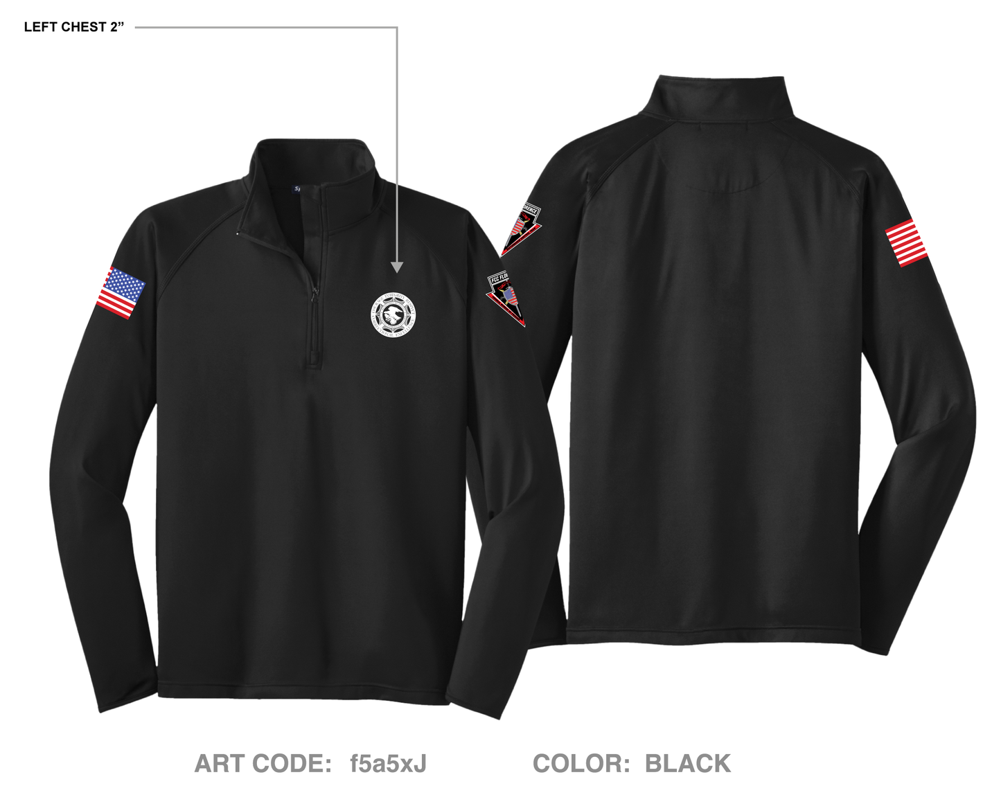 FCC Florence Disturbance Control Team Hi-Tech Performance Quarter-Zip Fleece Jacket - f5a5xJ