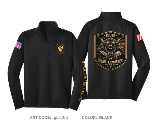 JCCoE, 266th QM BN, 23rd QM BDE Hi-Tech Performance Quarter-Zip Fleece Jacket - gLkJNh