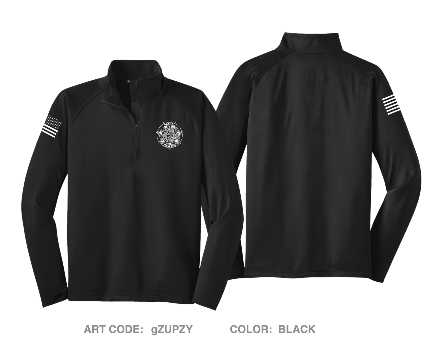 Gadsden Police Hi-Tech Performance Quarter-Zip Fleece Jacket - gZUPZY