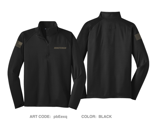 CUSTOM Minuteman Home Services Hi-Tech Performance Quarter-Zip Fleece Jacket - pbEexq