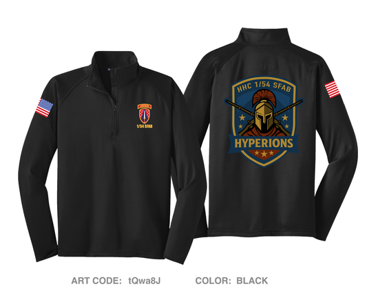 HHC 1/54 SFAB Hyperions Hi-Tech Performance Quarter-Zip Fleece Jacket - tQwa8J