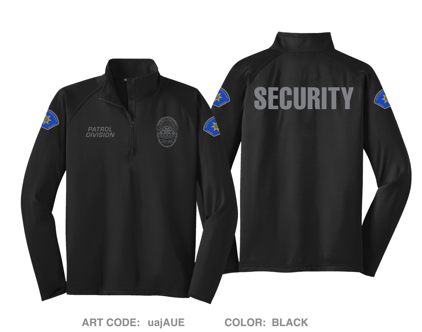 South Coast Public Safety Hi-Tech Performance Quarter-Zip Fleece Jacket - uajAUE