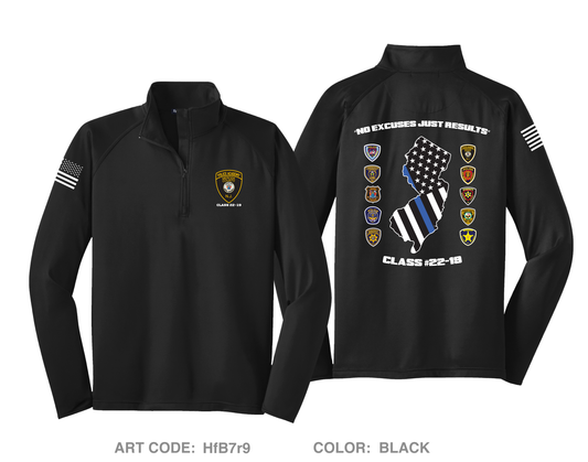 MCPA 2219 Store 1 Hi-Tech Performance Quarter-Zip Fleece Jacket - HfB7r9