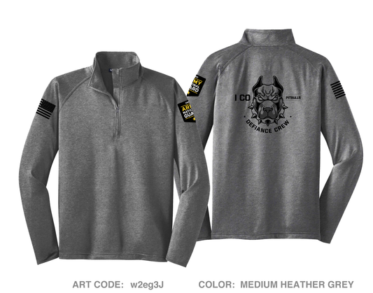 I Co RSP - Defiance Team Hi-Tech Performance Quarter-Zip Fleece Jacket - w2eg3J