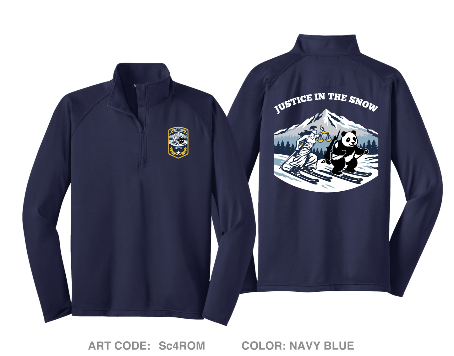 Office of the Special Trial Counsel at Fort Drum Hi-Tech Performance Quarter-Zip Fleece Jacket - Sc4ROM