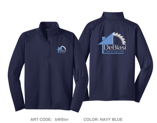 DeBiasi Contracting Corp Hi-Tech Performance Quarter-Zip Fleece Jacket - bWStvr