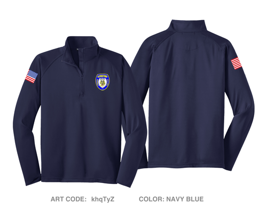 Georgetown University Police Department Hi-Tech Performance Quarter-Zip Fleece Jacket - khqTyZ