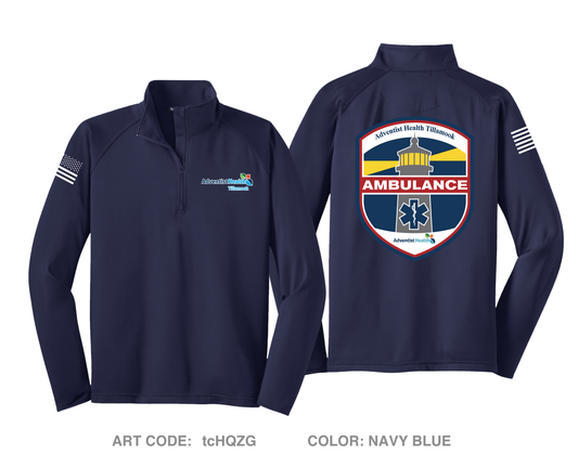 Adventist Health Tillamook Ambulance Hi-Tech Performance Quarter-Zip Fleece Jacket - tcHQZG
