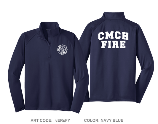Cape May Court House Fire Dept Hi-Tech Performance Quarter-Zip Fleece Jacket - vERsFY