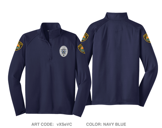 Eastport Police Department Hi-Tech Performance Quarter-Zip Fleece Jacket - vXSeVC