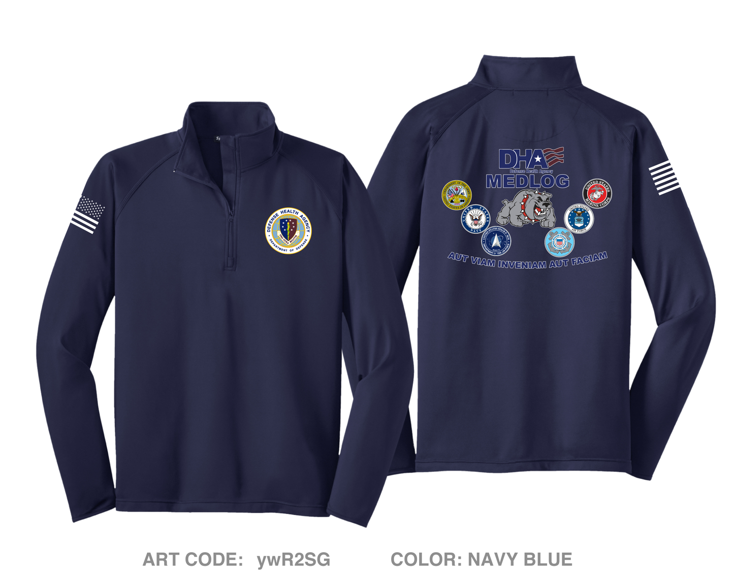 DHA J4 Fundraising Collection Hi-Tech Performance Quarter-Zip Fleece Jacket - ywR2SG