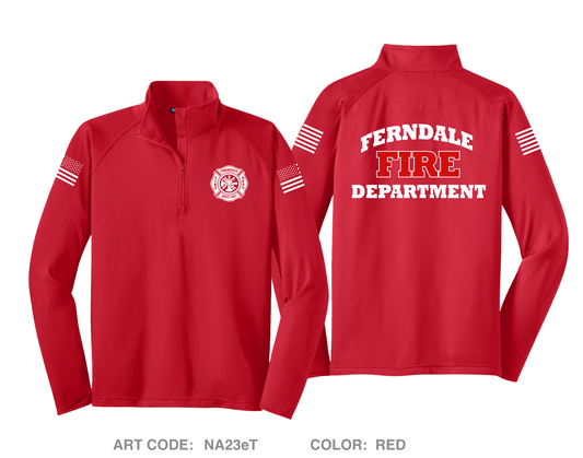 Ferndale Fire Department Hi-Tech Performance Quarter-Zip Fleece Jacket - NA23eT
