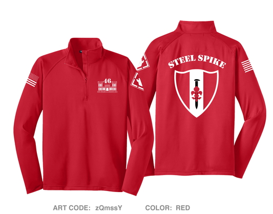 46th Engineers Hi-Tech Performance Quarter-Zip Fleece Jacket - zQmssY