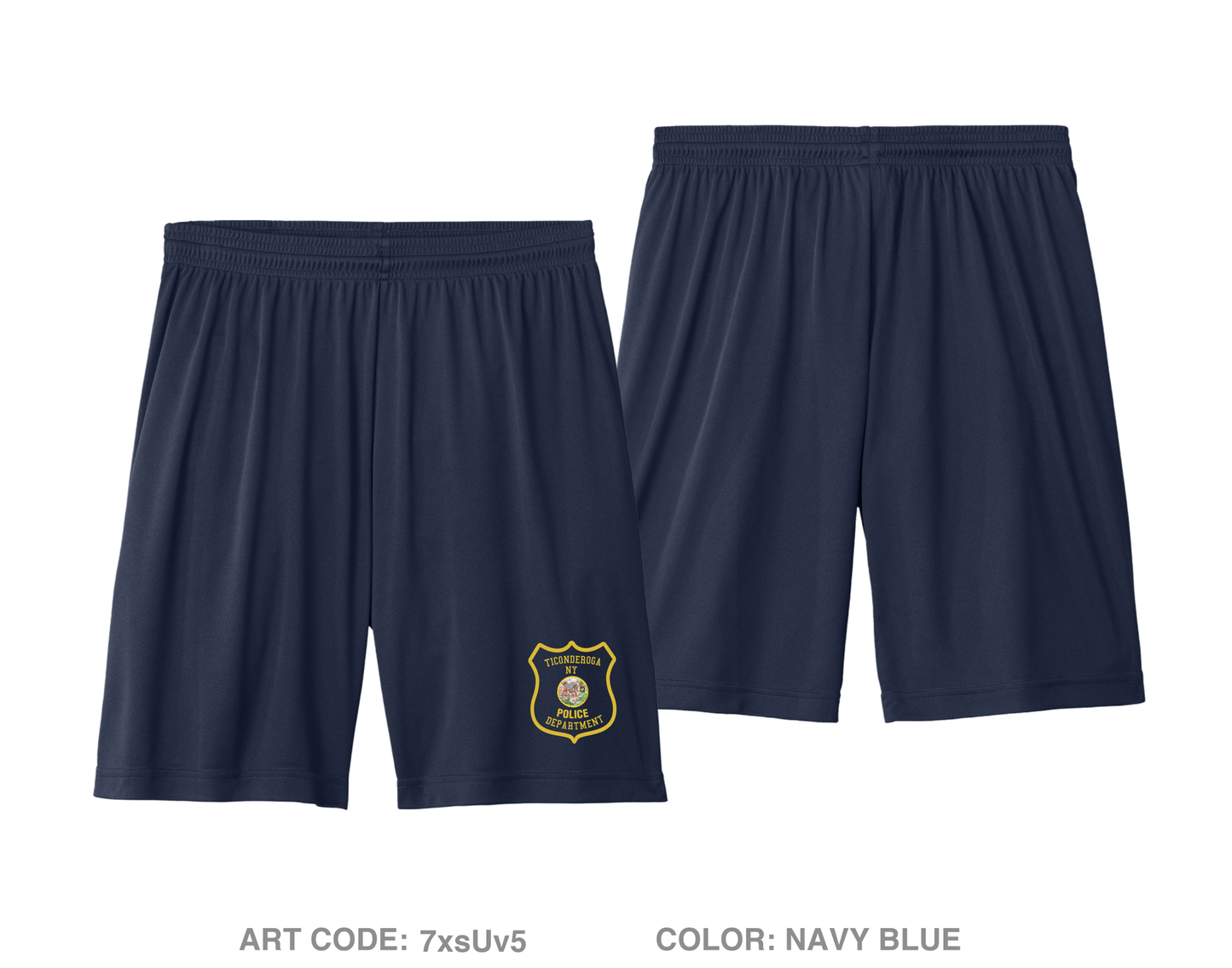 Ticonderoga Police Department Hi-Tech Performance Shorts - 7xsUv5