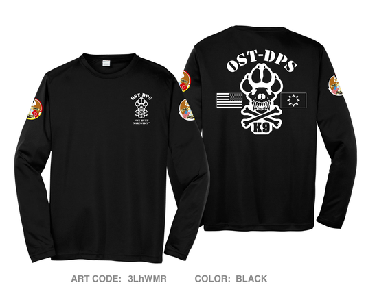 OST-DPS K-9 Unit Hi-Tech Performance Unisex LS Tee - 3LhWMR