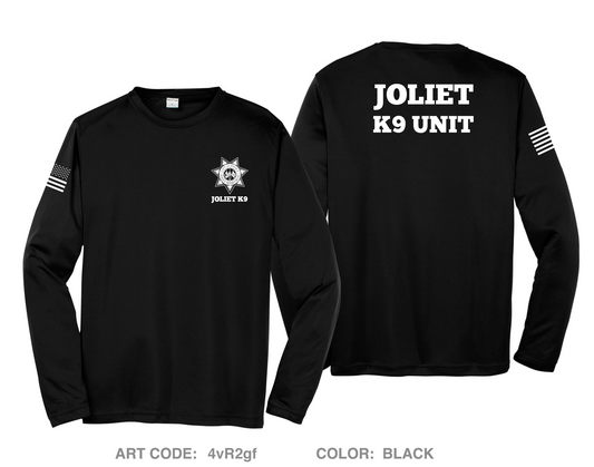 Joliet Police K9 Unit Hi-Tech Performance Unisex LS Tee - 4vR2gf