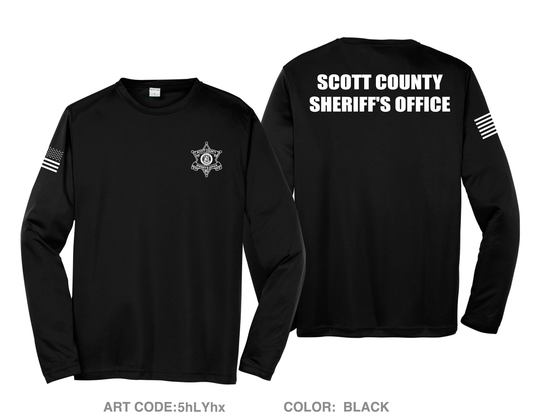 Scott County Sheriff's Office Hi-Tech Performance Unisex LS Tee - 5hLYhx