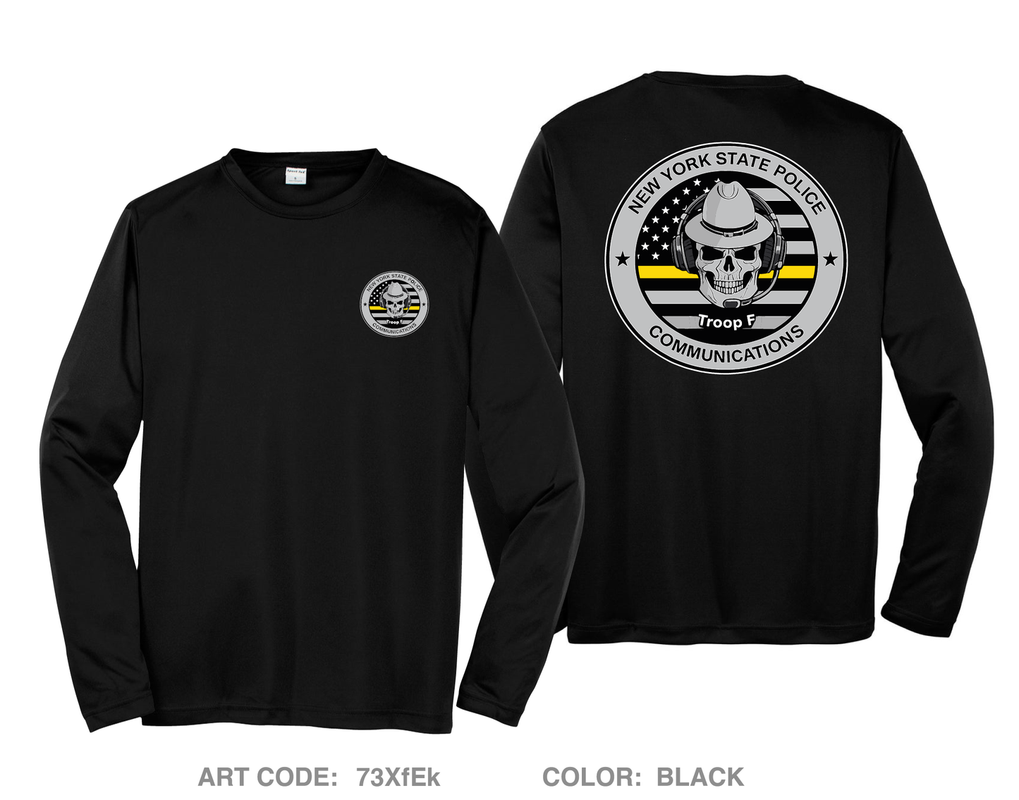 NYSP troop f communications Hi-Tech Performance Unisex LS Tee - 73XfEk