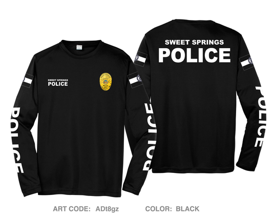 Sweet Springs Police Hi-Tech Performance Unisex LS Tee - ADt8gz