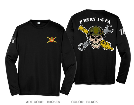 F BTRY 1-5 FA Hi-Tech Performance Unisex LS Tee - BsQ5En