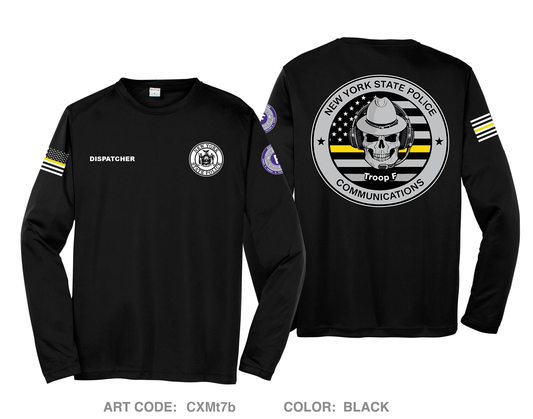 NYSP troop f communications Hi-Tech Performance Unisex LS Tee - CXMt7b