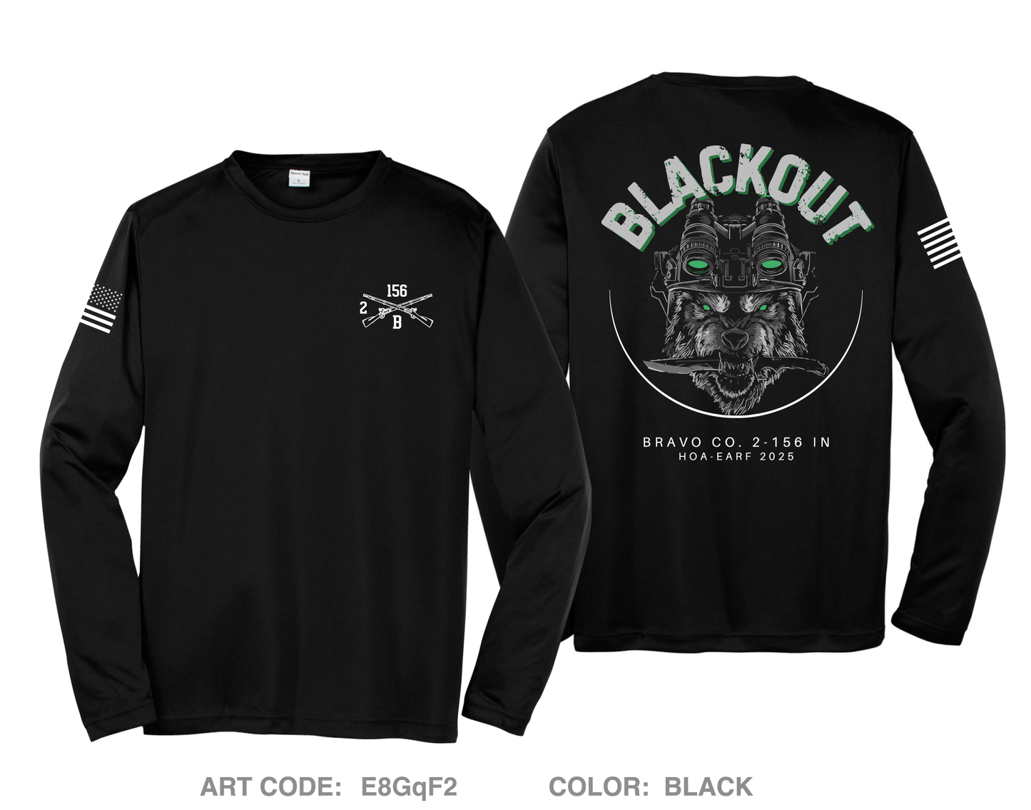 Blackout Hi-Tech Performance Unisex LS Tee - E8GqF2